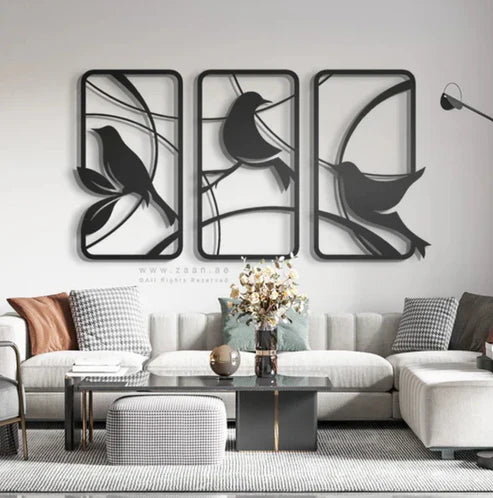 Acrylic Birds Wall Art